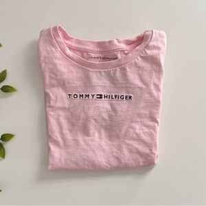 girls tommy hilfiger pink tee